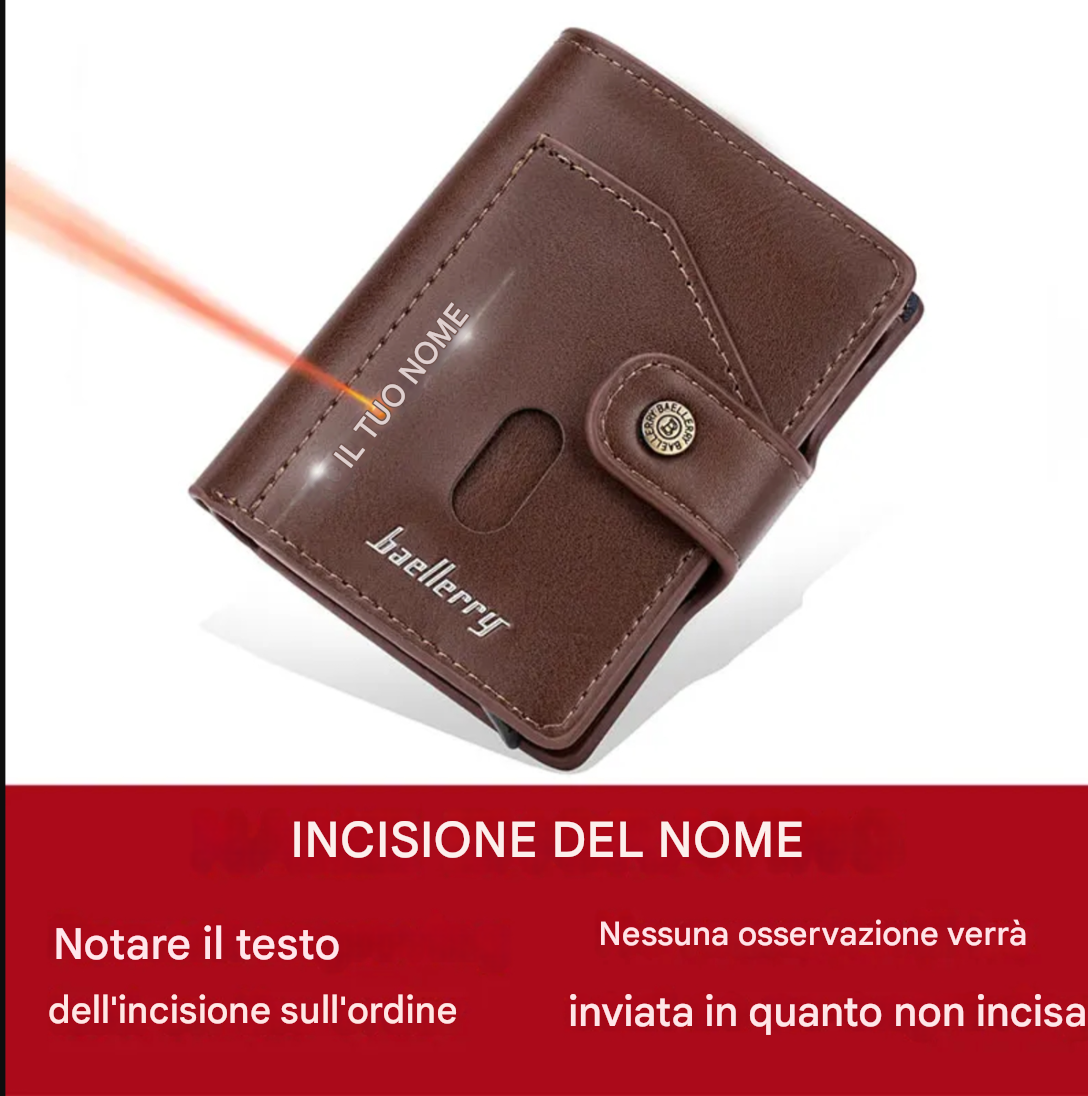 RFID SlimGuard Wallet with Custom Name Engraving