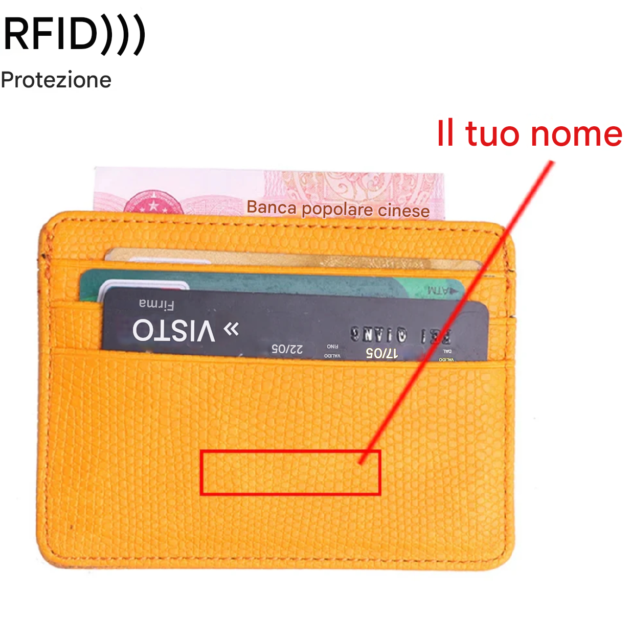 Elegant Lichee RFID Wallet