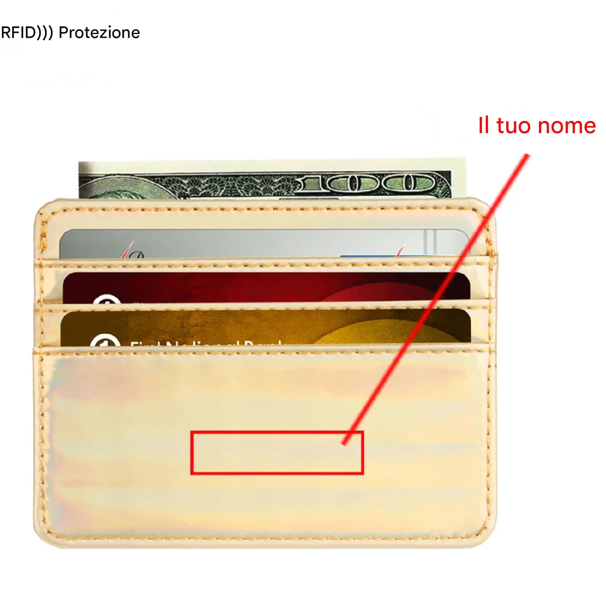 Elegant Lichee RFID Wallet