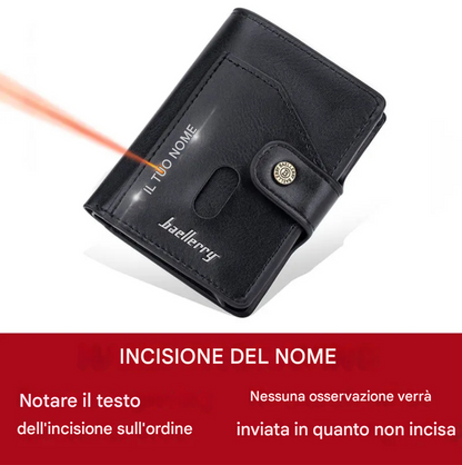 RFID SlimGuard Wallet with Custom Name Engraving
